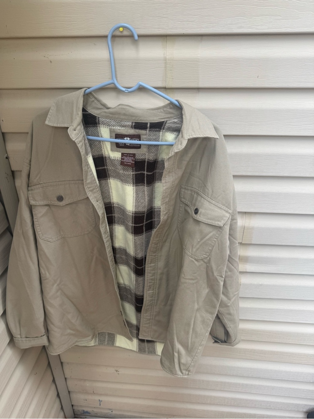 Levi's Beige/Tan Sherpa-Lined Shirt Jacket